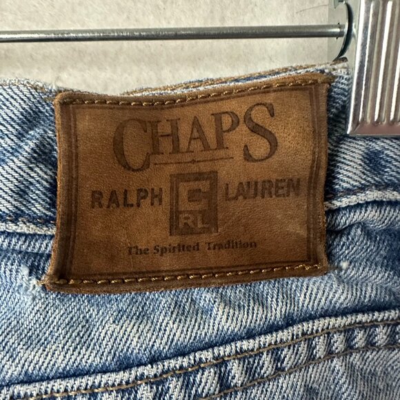 Chaps Ralph Lauren Jeans Mens 34x30 Classic Fit Blue Denim light Wash VTG Mexico - Picture 6 of 10